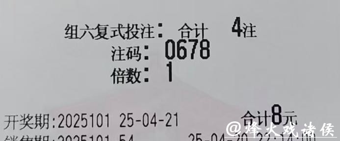 041期白姐福彩3D预测奖号：必杀一码